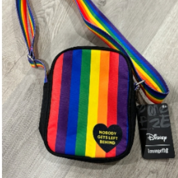 LOUNGEFLY | RARE Disney Stitch Pride 🏳️‍🌈 Rainbow Crossbody ~ Collectible - Picture 6 of 7